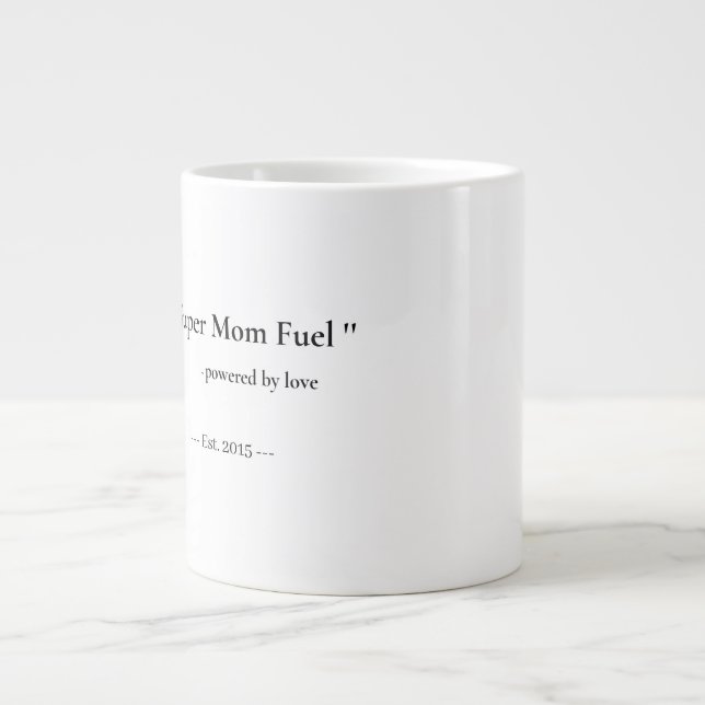 Personalized Super Mom Fuel Mug | Custom gift (Front)