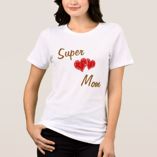 Personalized Super Mom T-Shirt | Custom Name Tri-Blend Shirt