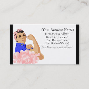 Personalized Super Soaper Rosie Pink Soap Bubbles Business Card