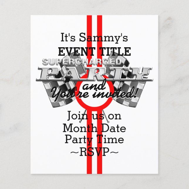 Personalized Supercharged Performance Party (Front)