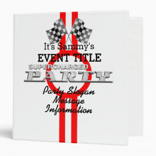 Personalized Supercharged Performance Party Binder