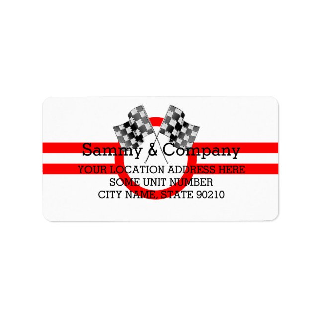 Personalized Supercharged Performance Party Label (Front)