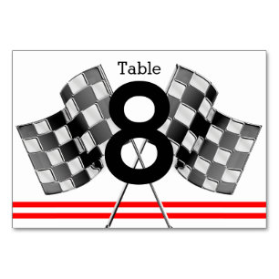 Personalized Supercharged Performance Party Table Number