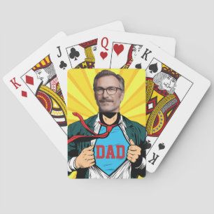 Personalized Superdad Playing Cards 