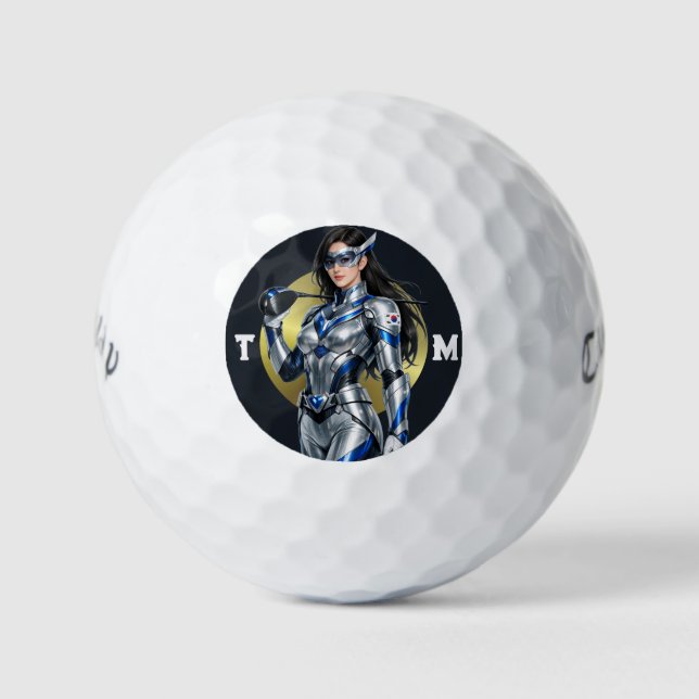 Personalized Superhero Callaway Warbird Golf Balls (Front)