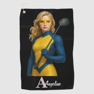 Personalized Superhero Golf Towel
