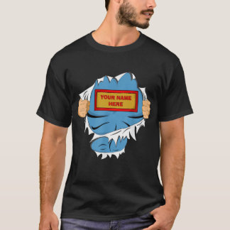 Personalized Superhero Name T-Shirt, Custom Your N T-Shirt