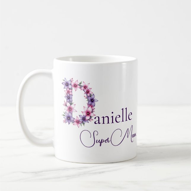 Personalized SuperMom  Coffee Mug (Left)
