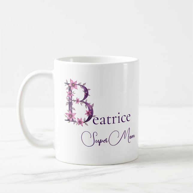 Personalized SuperMom  Coffee Mug (Left)