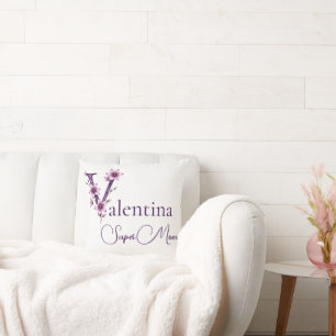 Personalized SuperMom Throw Pillow