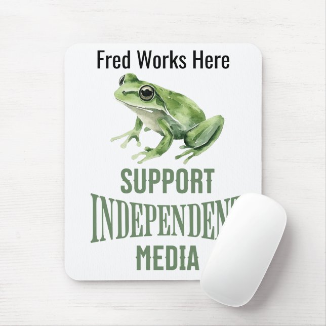 Personalized Support Independent Media  Mouse Pad (With Mouse)