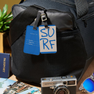 Personalized Surf Luggage Tag