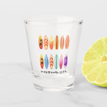 Personalized Surfboards Shot Glass