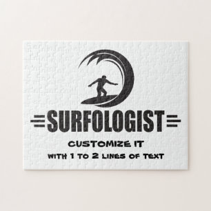 Personalized Surfer Jigsaw Puzzle