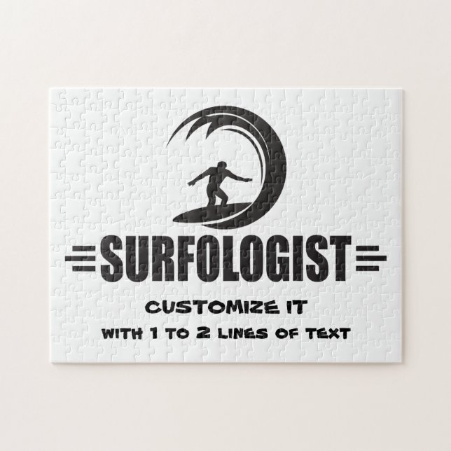 Personalized Surfer Jigsaw Puzzle (Horizontal)
