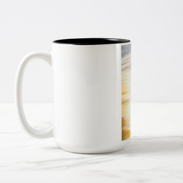 Personalized Surfer Sunset Coffee Mug – Custom Pho (Left)