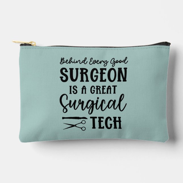 Personalized Surgical Tech | Surgical Technologist Accessory Pouch (Front)
