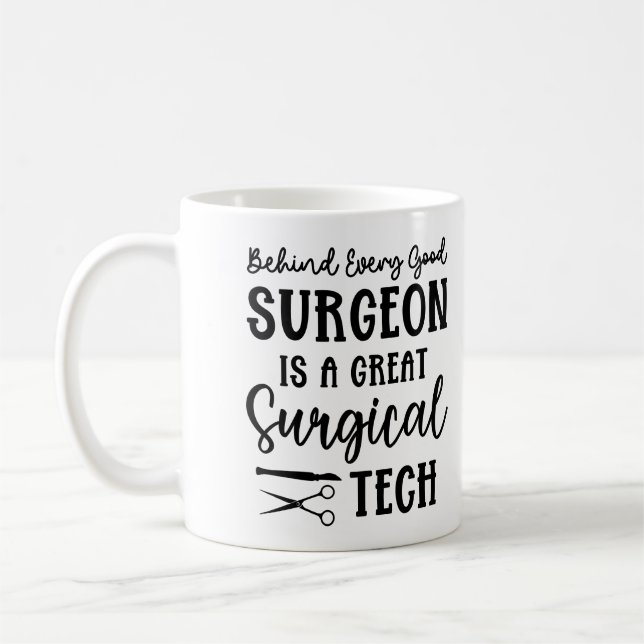 Personalized Surgical Tech | Surgical Technologist Coffee Mug (Left)