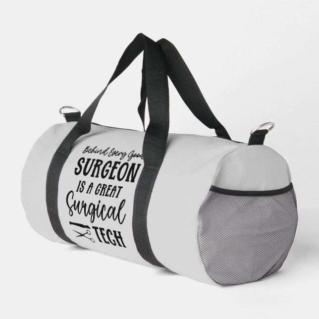 Personalized Surgical Tech | Surgical Technologist Duffle Bag (Right Corner)