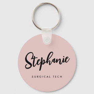Personalized Surgical Tech Surgical Technologist Keychain