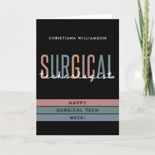 Personalized Surgical Technologist Week OR Tech Card