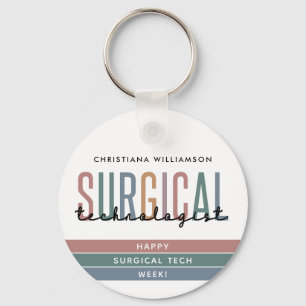 Personalized Surgical Technologist Week OR Tech Keychain