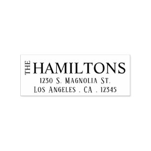 Personalized Surname Rubber Stamp