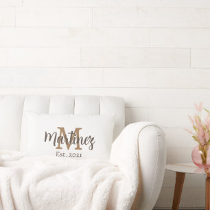 Personalized Surname Wedding Pillow