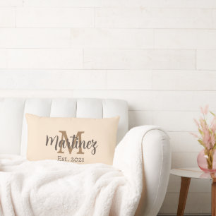 Personalized Surname Wedding Pillow