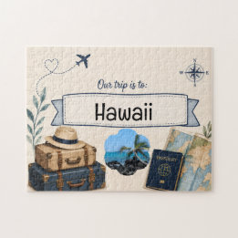 Personalized Surprise Trip Reveal Puzzle | Travel