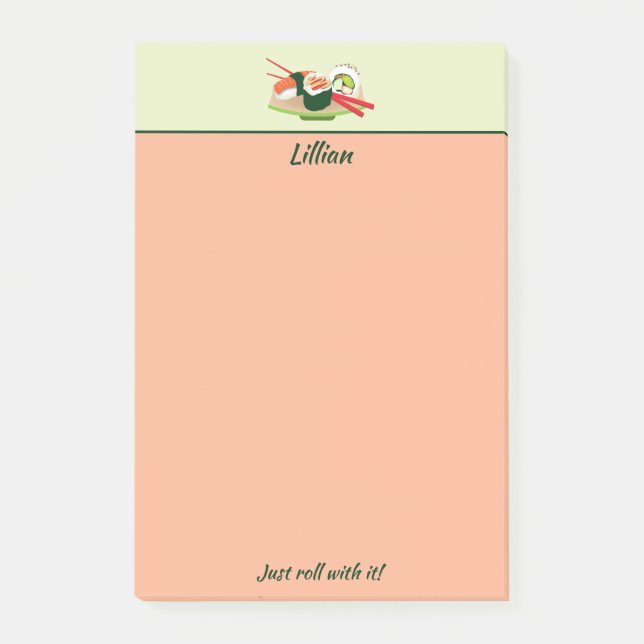 Personalized sushi notes (Front)