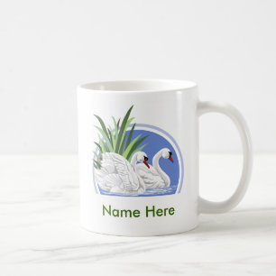 Personalized Swan Mugs