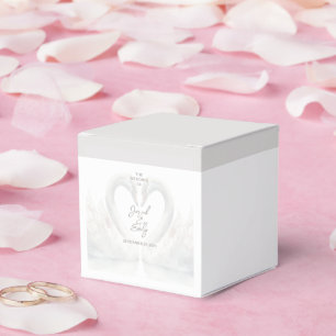 Personalized Swan Wedding Favour Boxes