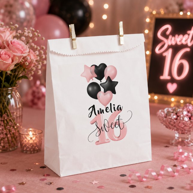 Personalized Sweet 16 Birthday Favour Bag (Creator Uploaded)