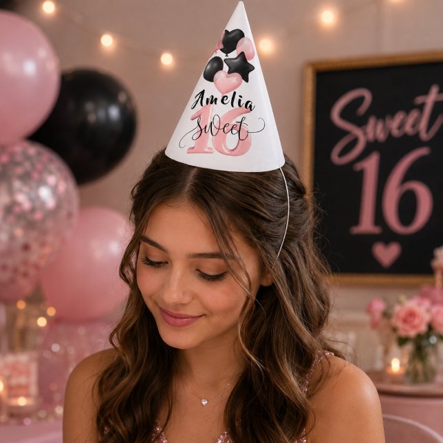 Personalized Sweet 16 Birthday Party Hat (Creator Uploaded)