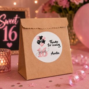 Personalized Sweet 16 Birthday Sticker