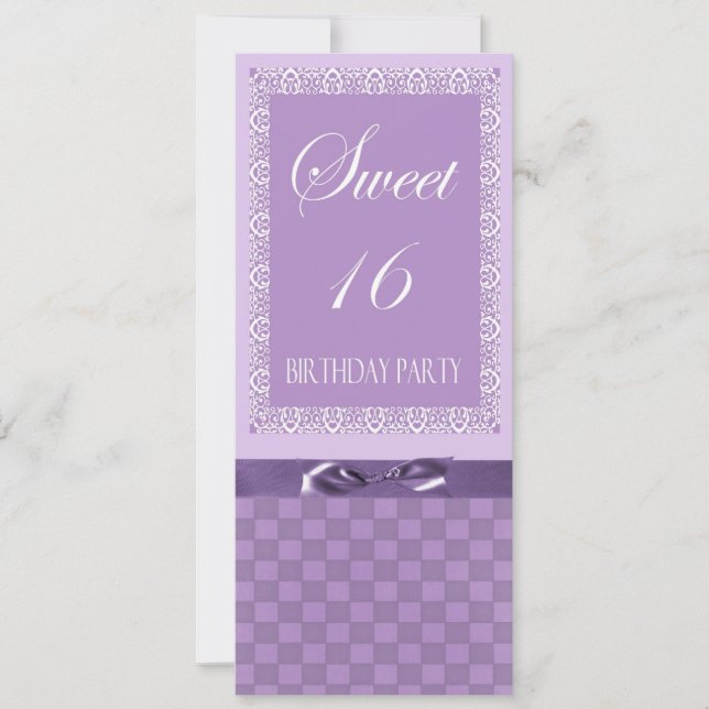 Personalized Sweet 16 Party Invitation (Front)