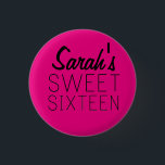 Personalized Sweet 16 Pin<br><div class="desc">Personalized Sweet 16 Pin Favour</div>