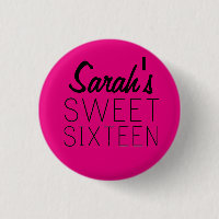 Personalized Sweet 16 Pin