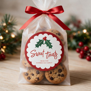 Personalized Sweet Baked Christmas Baking Sticker
