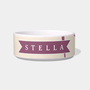 Personalized Sweet Cherry Pattern Cute Girly Retro Bowl