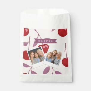 Personalized Sweet Cherry Pattern Cute Girly Retro Favour Bag