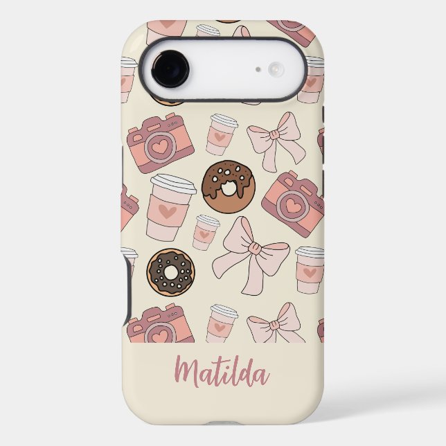 Personalized Sweet Coffee & Doughnuts Pattern (Back)