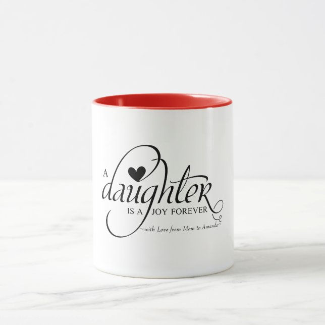 Personalized Sweet Gifts for Daughter Mug (Center)