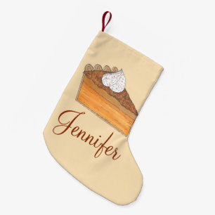 Personalized Sweet Potato Pie Christmas Dessert Small Christmas Stocking