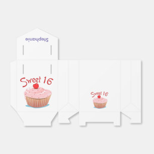 Personalized Sweet Sixteen 16th Birthday Favor Box