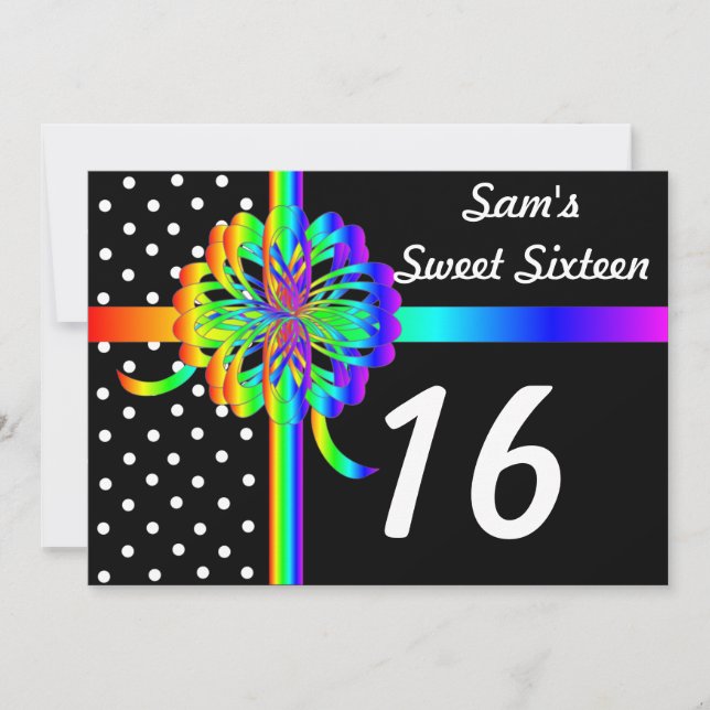 Personalized Sweet Sixteen Invitartion-Customize Invitation (Front)