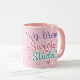 Personalized Sweetest Students Teacher Coffee Mug