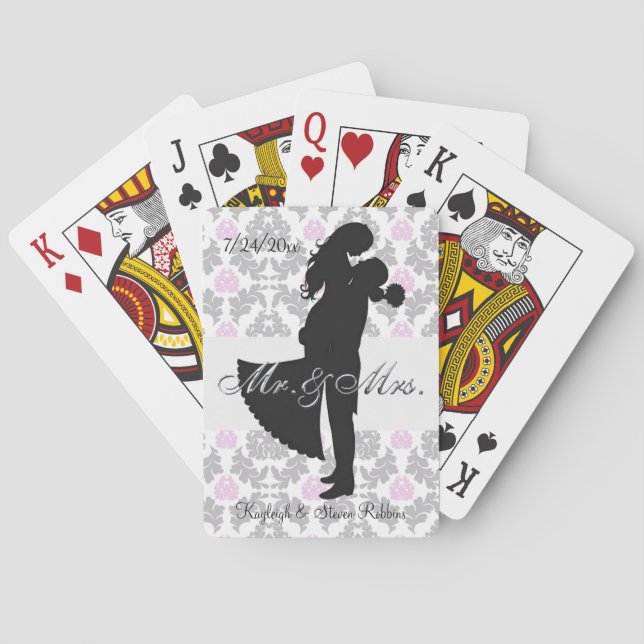 Personalized Swept Away Playing Cards (Back)
