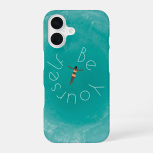 Personalized swimming in the blue ocean iPhone 16 case